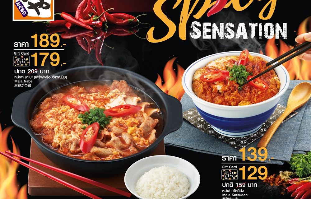 “คัตสึยะ” ชวนรับซัมเมอร์ อร่อย แซ่บ เผ็ด ซี๊ดดดด กับ “Spicy Sensation”