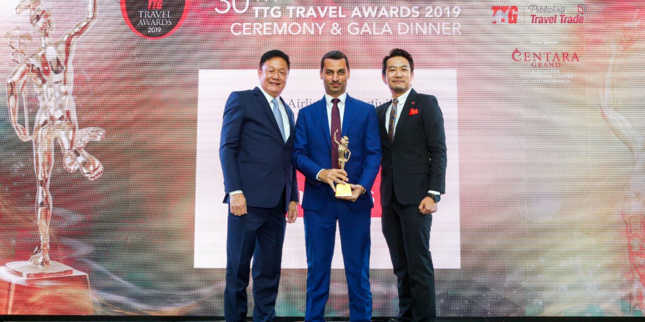 เอมิเรตส์ คว้ารางวัลสายการบินที่มีศักยภาพด้านการเชื่อมต่อที่ดีที่สุด ในงาน TTG Travel Awards 2019